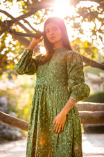 Quilted Green Ivy Dress by Hollyblocks
