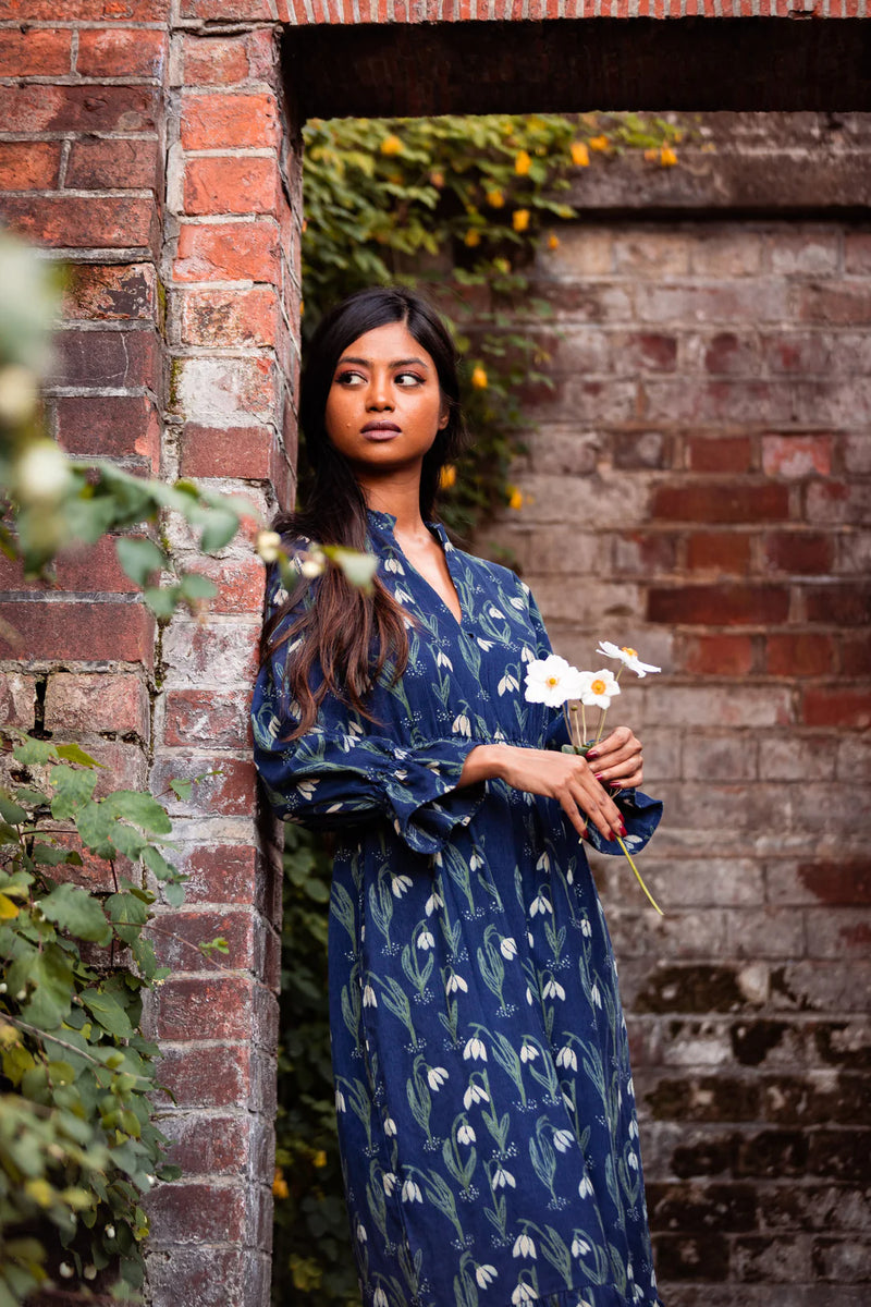 Navy blue corduroy sales dress