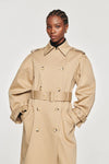 Julia Puff Sleeve Trench Stone by Aligne
