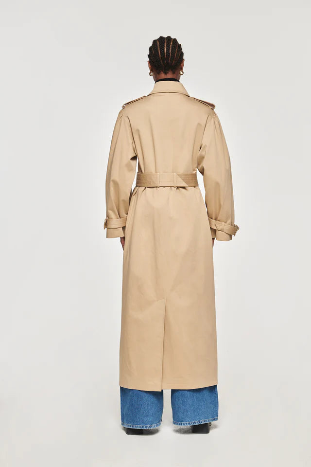 Julia Puff Sleeve Trench Stone by Aligne