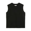 Knitted Tank in Black by Albaray