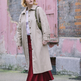 Aldgate Burgundy Satin Maxi Skirt