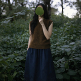 Colt Skirt in Blue Cotton Sateen