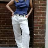 Ivory Linen Trousers