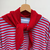 Dina Cashmere Triangle Scarf in Red