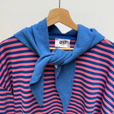 Dina Cashmere Triangle Scarf in Cornflower Blue