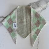 Argyle Triangle Scarf in Mint