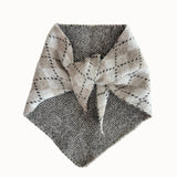Argyle Triangle Scarf in Taupe