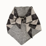 Argyle Triangle Scarf in Brown