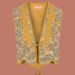 Stevie Quilted Waistcoat in Summer Meadow by House of Disgrace