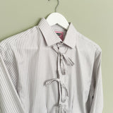 Grey Stripe Darted Shirt