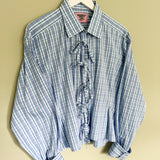 Blue Check Darted Shirt