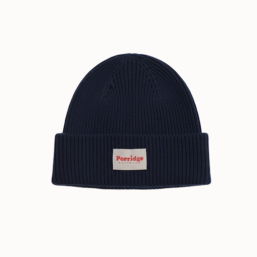 Cashmere Beanie in Navy by Porridge Knitwear