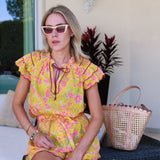 Batik Blouse in Sunshine Yellow by Arifah Studio