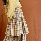 Lottie Skirt in Caramel Mocha by Minkie Studio