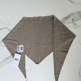 Dina Cashmere Triangle Scarf in Taupe