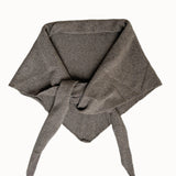 Dina Cashmere Triangle Scarf in Taupe