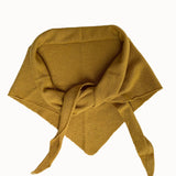 Dina Cashmere Triangle Scarf in Mustard