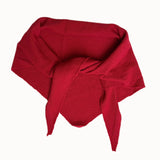 Dina Cashmere Triangle Scarf in Red