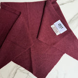 Dina Cashmere Triangle Scarf in Burgundy