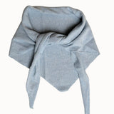 Dina Cashmere Triangle Scarf in Light Blue