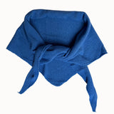 Dina Cashmere Triangle Scarf in Cornflower Blue