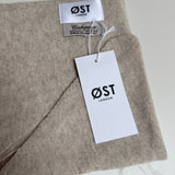 Dina Cashmere Triangle Scarf in Oat
