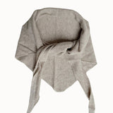 Dina Cashmere Triangle Scarf in Oat