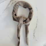Dina Cashmere Triangle Scarf in Taupe