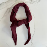 Dina Cashmere Triangle Scarf in Burgundy
