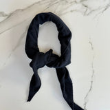 Dina Cashmere Triangle Scarf in Navy