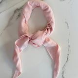 Dina Cashmere Triangle Scarf in Soft Pink