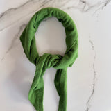 Dina Cashmere Triangle Scarf in Green