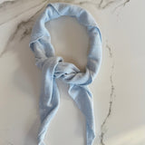 Dina Cashmere Triangle Scarf in Light Blue