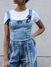 Upcycled Denim Deconstructed Corset by Fanfare