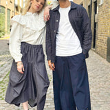 Ruffle Blouse in White