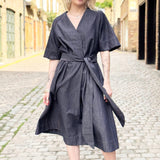 Rebecca Denim Dress in Denim Chambray by Indilisi
