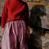 Dark Pink Silk Tina Skirt