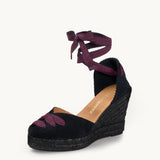 Ibiza Wedge - Black and Pink