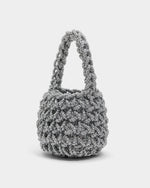 Hive Bucket Bag in Silver Metallic Cord by Isla de Gar