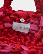 Nest Bag in Lipstick Red and Hot Pink by Isla de Gar