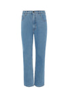 Women's High Waisted Plain Blue Jeans | Sustainable & Recycled | Fanfare