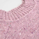 Donegal Merino Wool Sweater in Soft Lilac