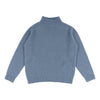 Moss Stitch Chunky Sweater in Ash Blue by Quinton + Chadwick