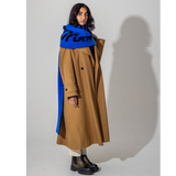 Liberte, Egalite, Sororite Lambswool Scarf in Klein & Navy