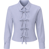 Lilac Check Darted Shirt