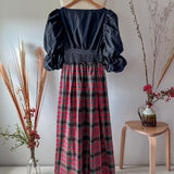 Lilith Tartan Midi Dress