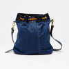 LPOL x seventy + mochi Mia Bucket Bag in Denim & Yellow