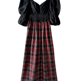 Lilith Tartan Midi Dress