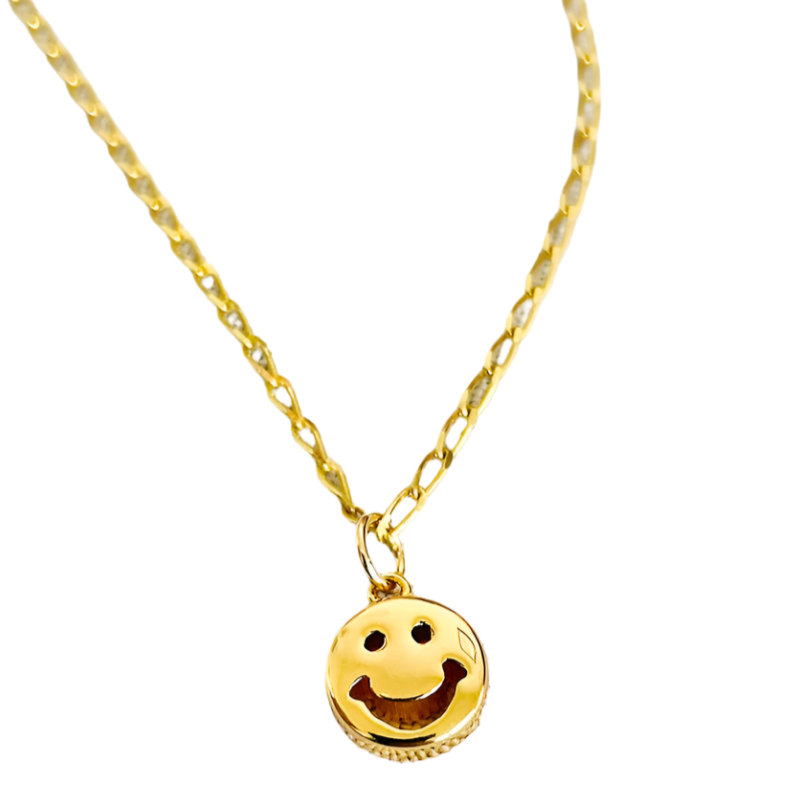 Little Smiley Necklace by Alison Fern